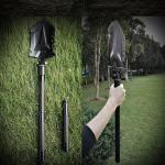 Folding Multifunctional Outdoor Engineering Shovel Aluminum Alloy 3Cr13