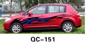 China Non-reflective Car Body Sticker QC-151H / Custom Car Decoration wholesale