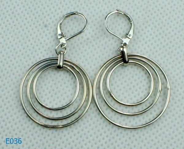 Fashion tin alloy and copper ladies rhinestone dangle drop earring