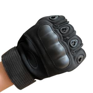China Outdoor Activities Half Finger Touch Screen Hand Protection PU/Nylon/Fiber Material wholesale