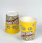 Custom Printed Movie Theater Yellow Gourmet Cardboard Popcorn Buckets
