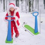 All Mountain Pink/Black Durable Snow Sleds for Children Winter Outdoor