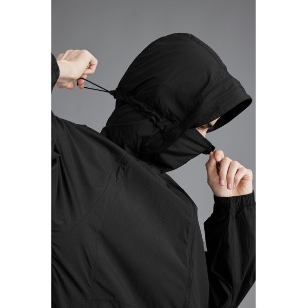 Custom UPF 50+ UV Protection Jacket 63% Polyester 37% Nylon Lightweight Windproof Sun Protection Hoodie Outdoor Custom Logo Skin Coat