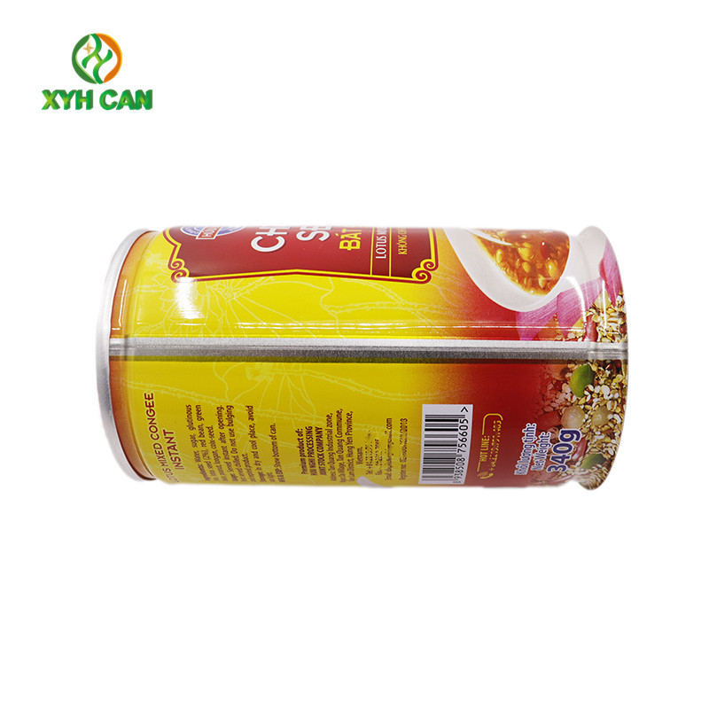 330ml PMS CMYK Printing Round Tin Can For Porridge / Soup