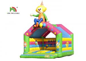 China 6.3 X 5.0m Colorful Inflatable Clown Bouncy Castle House For Commercial on sale
