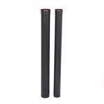 Decoration Black Flue Pipe , Single Wall Chimney Pipe Powder Coating Welded