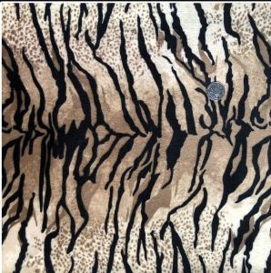 China 100% Polyester Printed Velboa Tiger Design Nature Print Fabric For Garment wholesale