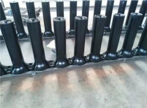 China Wear Resistant Rubber Coated Belt Tracking Roller 165mm Diameter wholesale