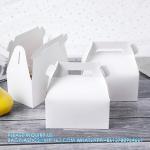 White Treat Boxes, Party Favor Boxes Gable Boxes Gift Boxes For Kids' Birthday