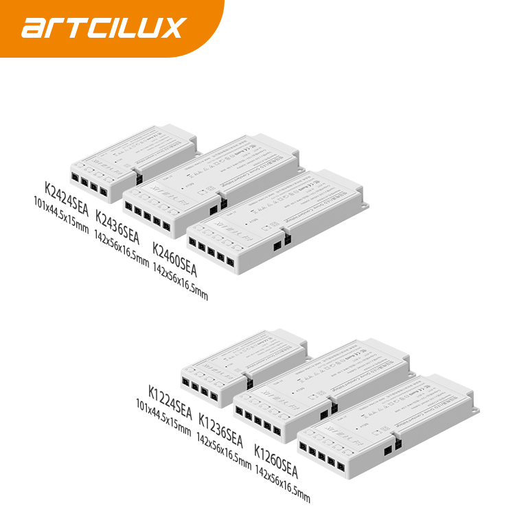 Ultra Slim LED Smart Power Supply For Under Cabinet Lighting Multiple Output Types