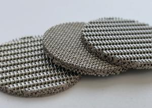 China Various Shapes Stainless Steel 5 Um 10 Um Sintered Wire Mesh Filter Disc wholesale