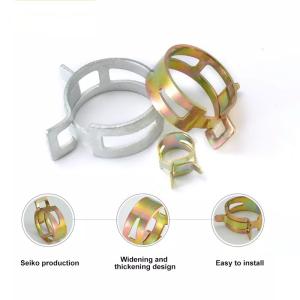 China 6-15mm Heavy Duty Clamp Spring Band Type Fuel Vacuum Hose Silicone Pipe Tube Clip Zinc Plated Clamps for Heavy Industry wholesale