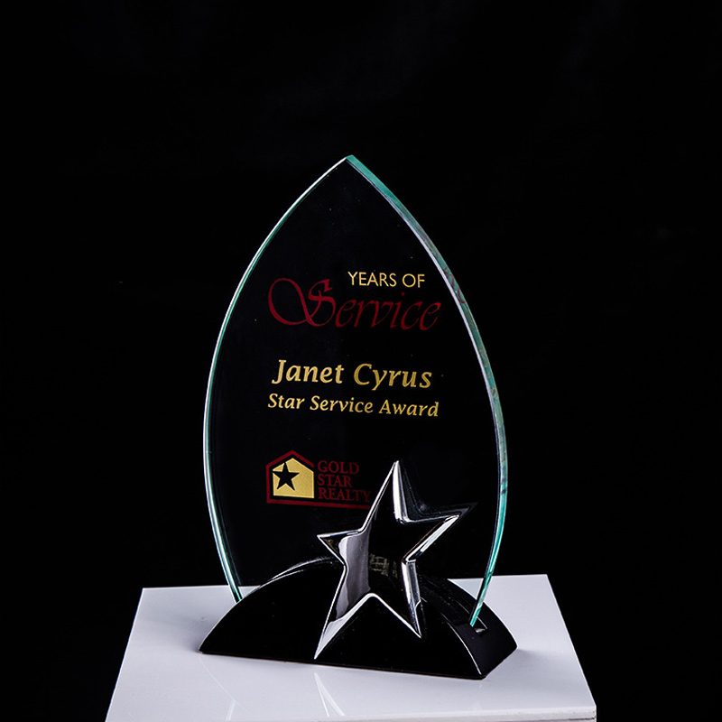 Encourage Souvenir Plastic Crystal Trophy Cup With Laser Engraving
