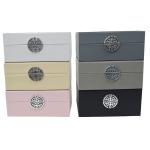 Jewelry High End Leather Gift Box Leather Storage Box Hinged Lid Faux