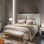 Big Headboard Upholstered Modern Bedroom Furniture Sets Home King Size