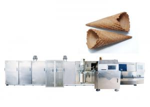 China Full Automatic Industrial Ice Cream Machine For Making Waffle Basket 1.5KW Double Door wholesale