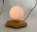 hexagon magnetic levitation wooden base floating moon light night light lamp