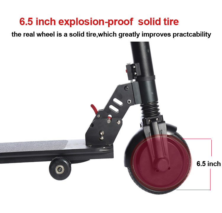 Aluminum 6.5 Inch 2 Wheel Electric Scooter For Adults LCD Screen Displayer