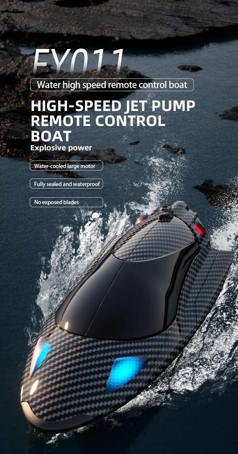 High Speed Turbojet RC Boat Model Fy011 for Racing Competition QTY/CTN 18pcs 4 Hours Charging Time Electric Remote Control