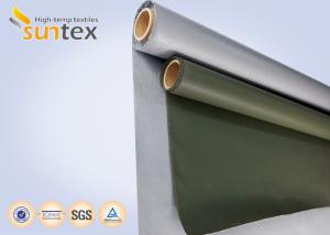 China Grey Color Fiberglass Silicone Coated Glass Fabric Insulation Jacket External Material wholesale