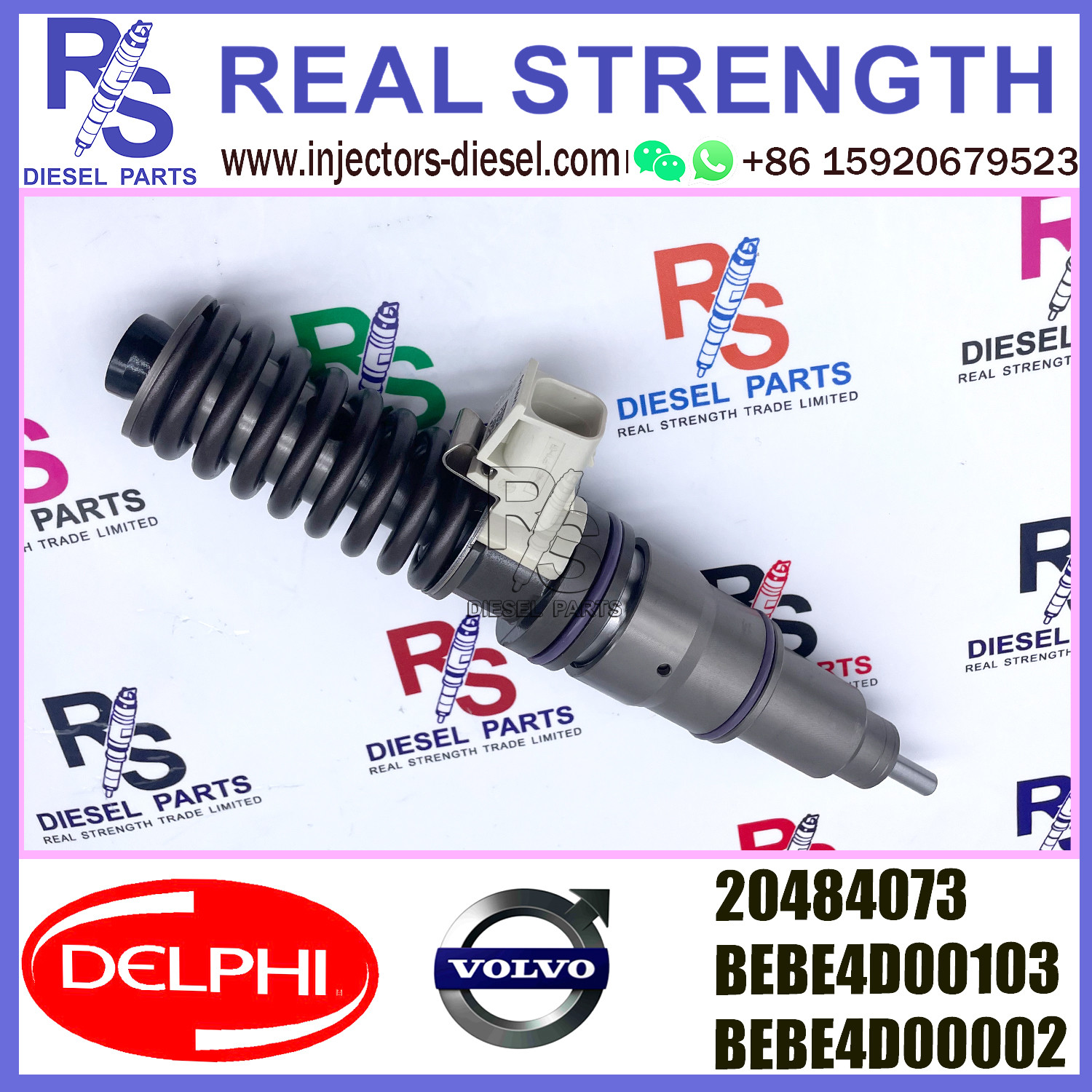 E3.18 20484073 DELPHI Fuel Injector BEBE4D00103 BEBE4D00002 For V-O-L-V FH12 TRUCK