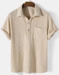 Small Moq Clothing Manufacturers Men'S Classic Fit Short Sleeve Dual Tipped