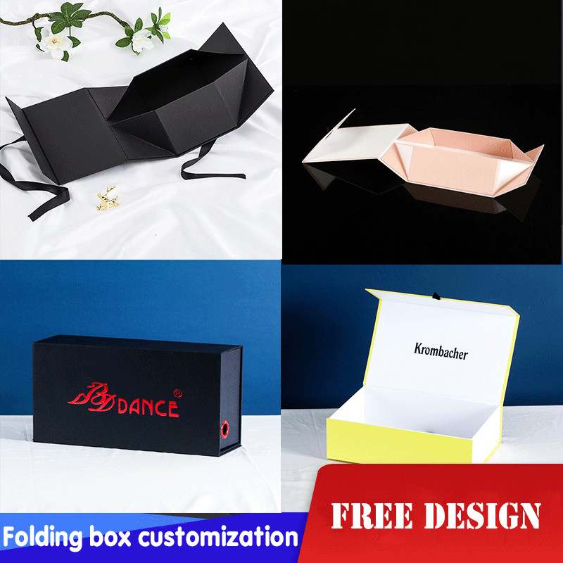 Customized Logo Cardboard Gift Packaging Box Portable Fixed Full Colors