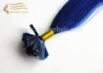 20" Pre Bonded Hair Extensions - 20" Blue Italian Keratin Pre Bodned Flat Tip