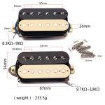 Double Coil Pickups Zebra Humbucker Pickup Vintage Magnet LP Guitars Black Cream