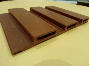 China Fireproof Wood Grain Printed WPC Wall Panel For Decoration 198 * 16mm wholesale