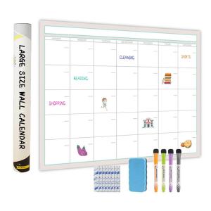 China ODM Laminated Dry Erase Posters Removable Wall Mounted Monthly Planner Large Size wholesale