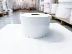 China Acrylic Glue BOPP Adhesive Jumbo Roll Paper 30μ Face Thickness wholesale