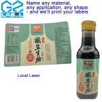 Waterproof Stickers for Customized Condiment Bottle Labels