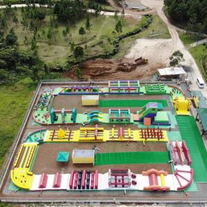 China giant Blow Up Inflatable Water Park Obstacle Course 302.5m Long wholesale