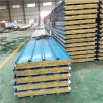 960-50-0.426mm insulated rock wool sandwich roof panels construction cold room