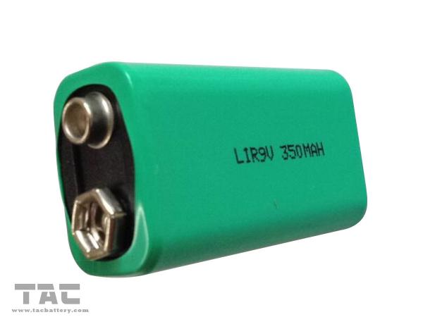 Quality 9V Rechargeable Lithium Ion Cylindrical Battery 350mAh For Electronic Instrument for sale