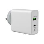 240V 45W QC 3.0 Wall Plug Power Supply Adapter For Euro Usb C 2m Cable