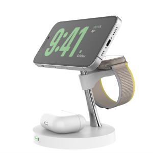 China T269D 4 In 1 Fast Magnetic Wireless Charging Station For IPhone16/15/13/14 Stand for apple samsung watches wholesale