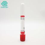Non Toxic Blood Collection Supplies 1-10ml 13x75mm Plain Red Top Tube With