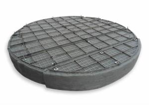 China Plastic / Stainless Steel Mesh Pad Demister Dia 100mm For Steam Tower wholesale
