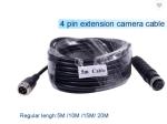 Male To Female Car Rear View Camera Extension Video Cable