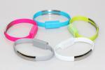 Micro 5 pin Wrist Band cable and USB Data Charger Cable