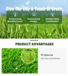 Free sample Manufacturer Outdoor Use Synthetic Turf garden carpet grass For Park