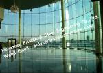 Tinted Color Invisible Frame Aluminum Glass Façade Curtain Wall Double Glazed
