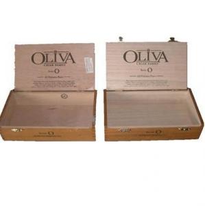 China wooden cigar boxes 25pcs packaging, hinge & clasp, logo printed wholesale