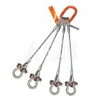 DNV 2.7-1 Standard Steel Wire Rope Sling 5 Legs Lifting Eye Type Reversed Eye