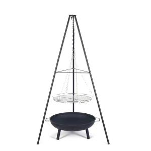 China Outdoor Camping Fire Pits with Tripod Hanging Stand 88*88*150 cm G.W./N.W 7/6 kgs wholesale