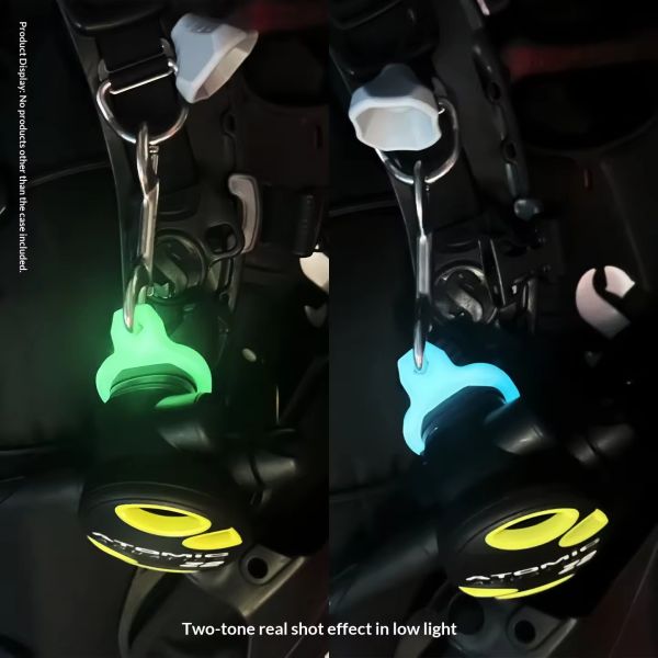 Diving Luminous Fixing Ring Spare Second Stage Quick Release Buckle For Diving Regulator Mouthpiece