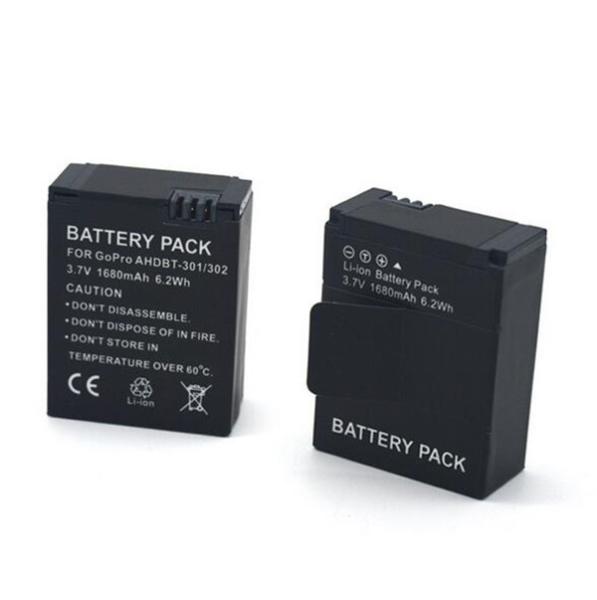 1680mAh 3.7V Li-ion Rechargeable Battery For GoPro HD Hero 3+/3 Action Camera