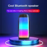 32G Full Screen 3D Wireless Portable Speaker Colorful LED Light Bass Sound Box